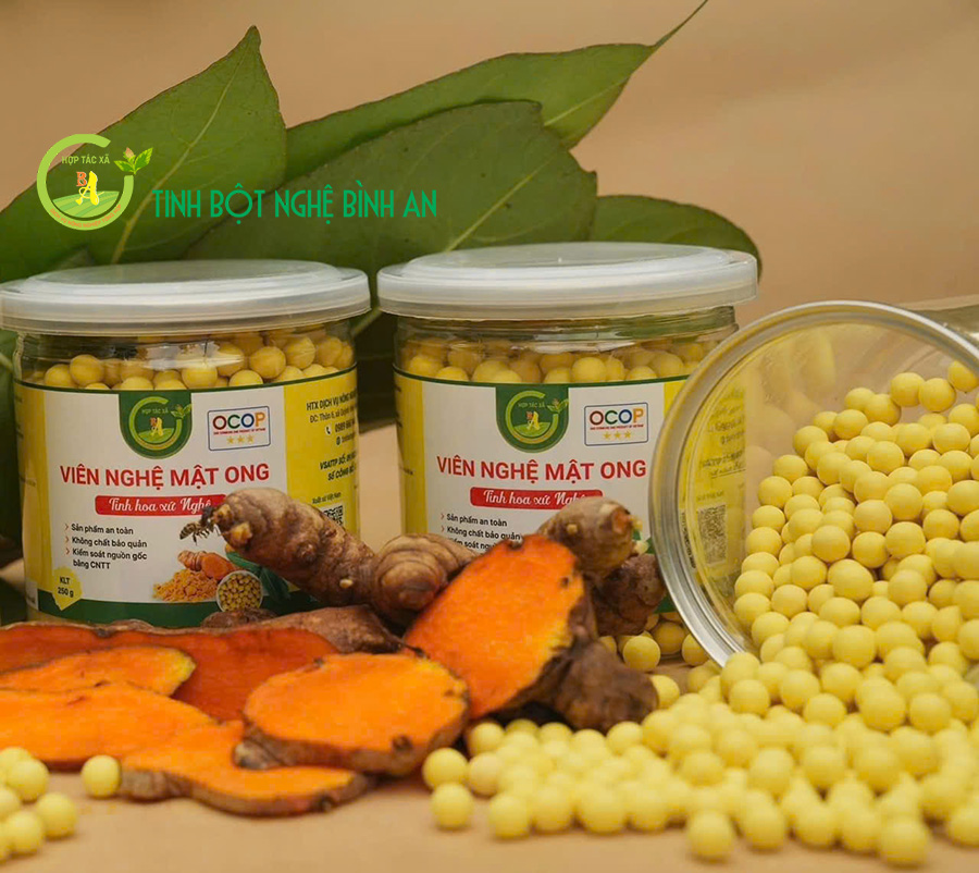 B&iacute; mật cho l&agrave;n da trắng s&aacute;ng, mịn m&agrave;ng với vi&ecirc;n nghệ mật ong B&igrave;nh An - Nghệ An