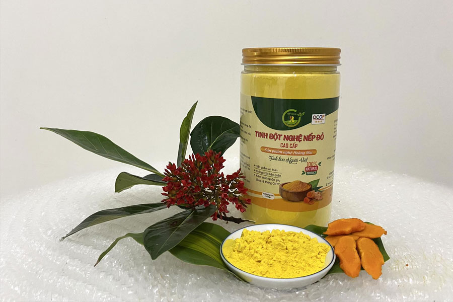 Tinh bột nghệ nếp đỏ